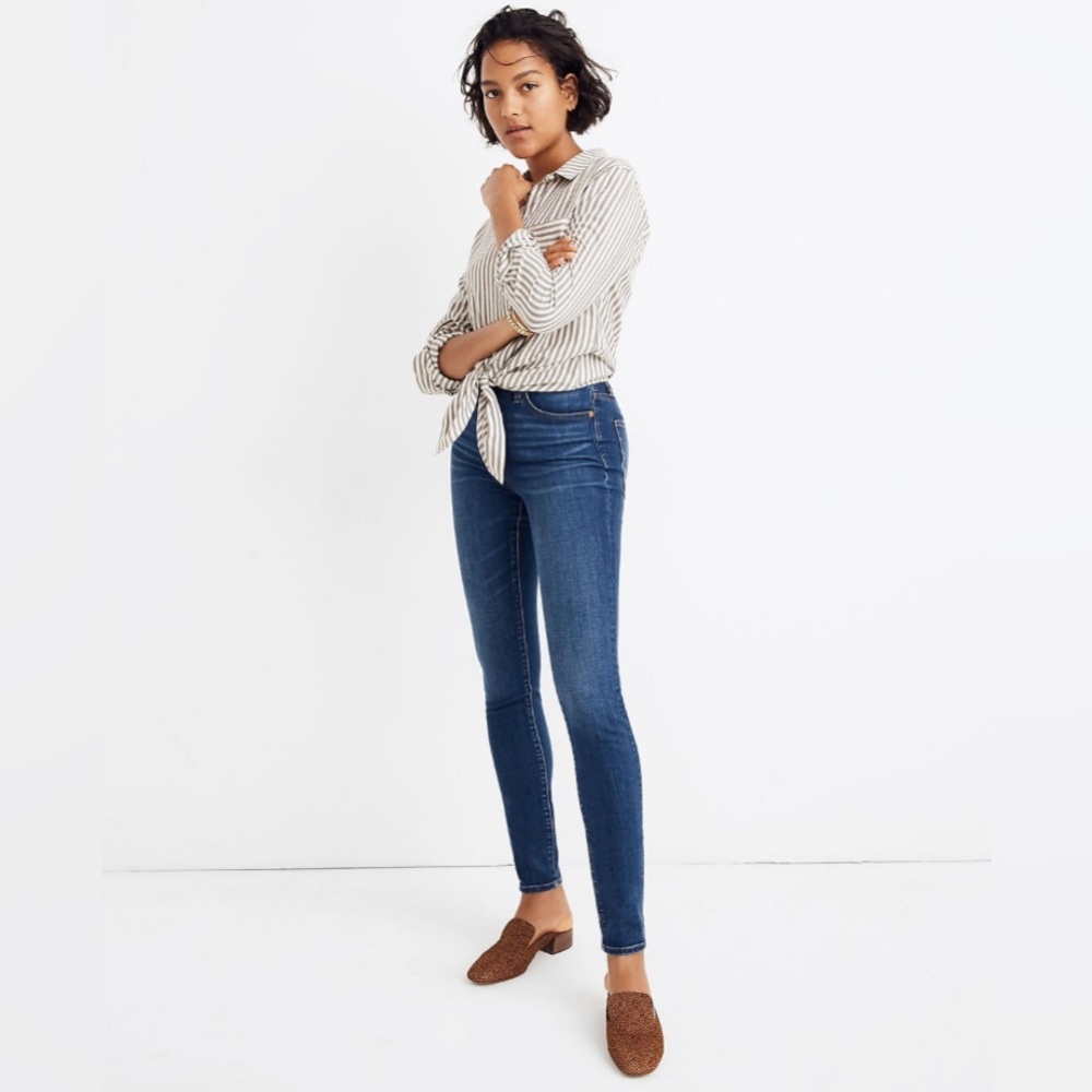 Madewell Curvy Skinny Jeans 27T Hayes Wash NWT